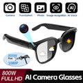 VisionTech NovaSight 4K 8MP Smart Glasses - Real Time Translation Over 150 Languages With ChatGPT AI by Tech-Home Store
