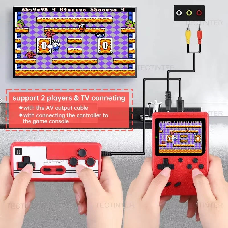 2.4Inch Retro Portable Mini Handheld Game Player 8 Bit Video Game Console Built-in 500 Games Gameboy For Kid Gift by Tech-Home Store