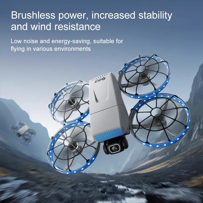 Mini 4 Pro Drone - Foldable Brushless Servo Gimbal Dual Camera For Stable 4K Aerial Photography by Tech-Home Store