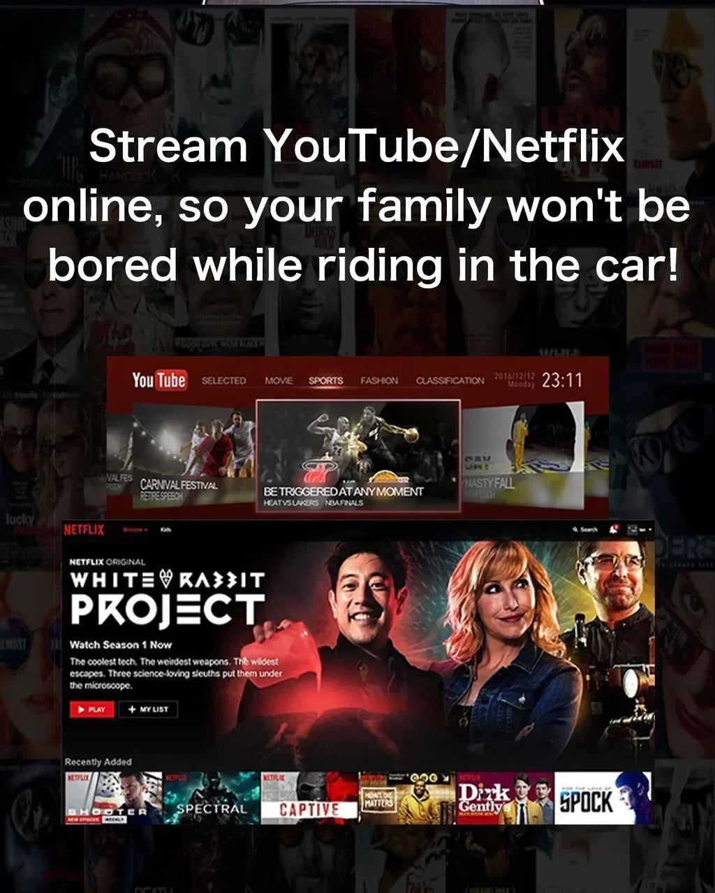 2025 New Andriod 12.0 Video Box Wireless Android Auto & Wireless Carplay 3in1 Smart Multimedia Adapter Built-in Netflix YouTube by Tech-Home Store