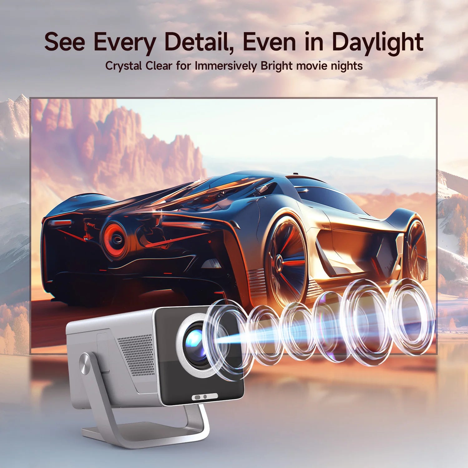Magcubic X7 Projector - 1000 ANSI Brightness Native 1080p With 8K Support And Android 14 by Tech-Home Store