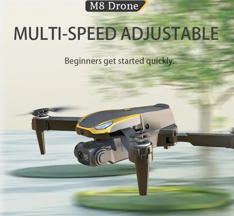 M8 GPS Drone with 4K EIS Camera | Optical Flow Altitude Hold & Obstacle Avoidance | Foldable Long Range of 5000M | RC Quadcopter by Tech-Home Store