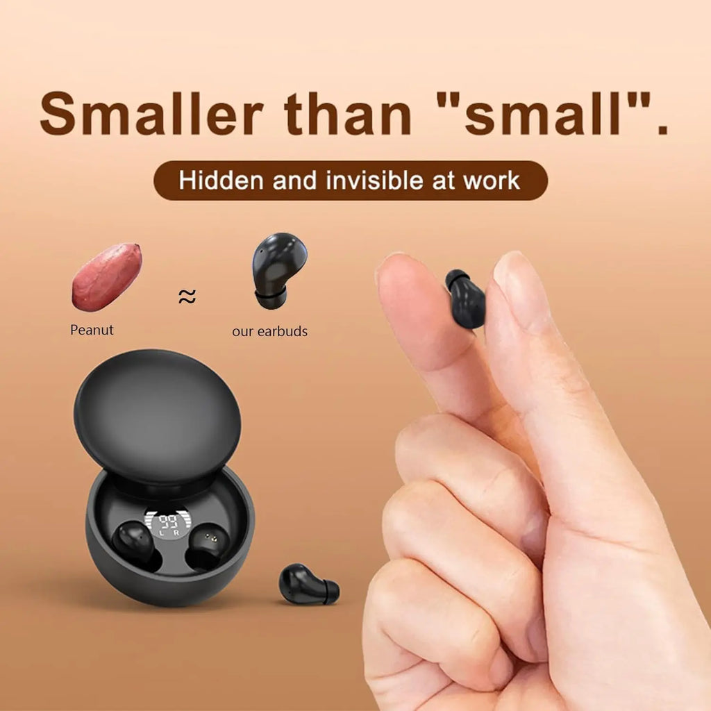 Wireless Bluetooth sleeping Headphones Noise canceling earbuds Hidden Headset Mini Invisible Earphones With Mic Sport Waterproof by Tech-Home Store