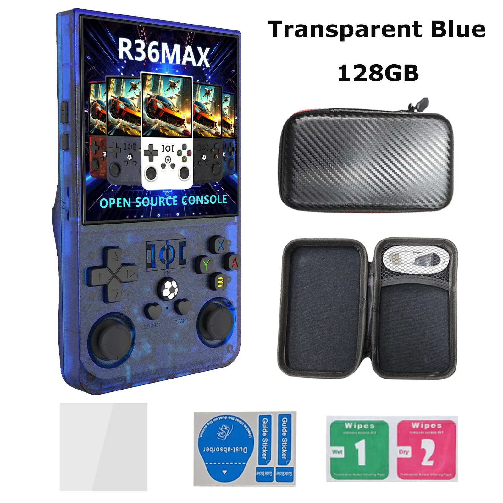 R36 Max Console Handheld Game Players 4inch IPS Screen Open Source Console Retro Pocket Video Player 64G/128G Up to 22000+ Games by Tech-Home Store
