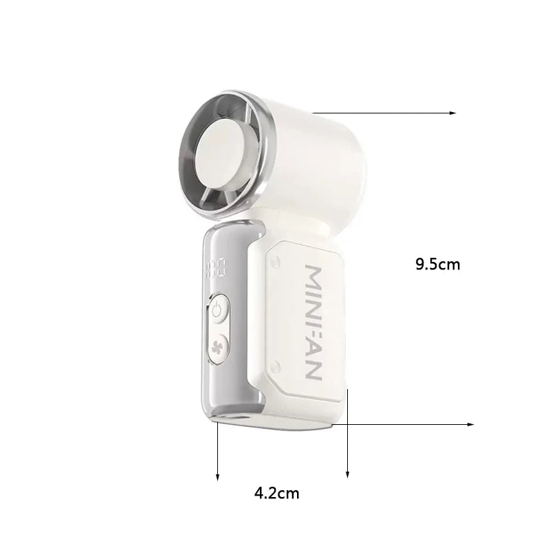 Portable silent mini bladeless electric fan, suitable for outdoor, travel, and office use, travel accessories by Tech-Home Store