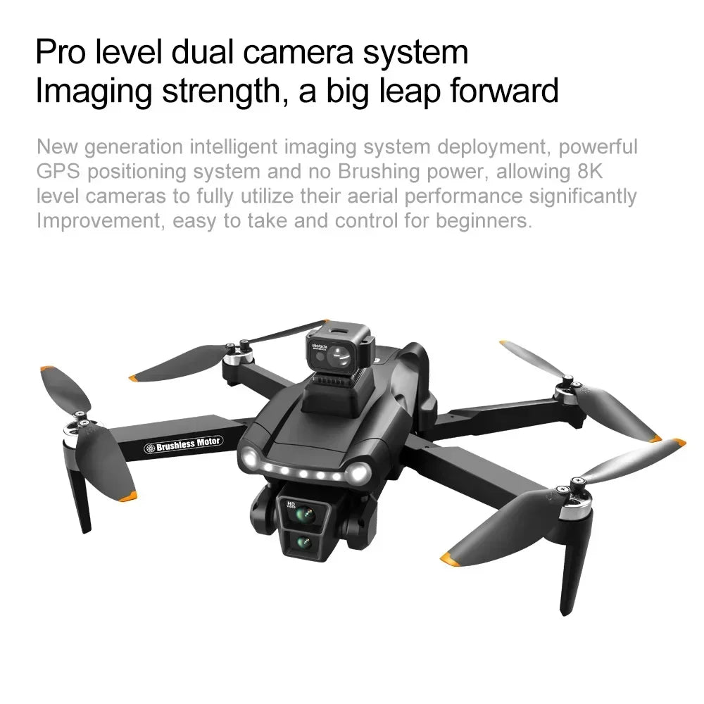 Lenovo V198 MAX GPS Drone 8K Profesional 4K HD Camera Brushless Laser Obstacle Avoidance Foldable Quadcopter Aerial Optical by Tech-Home Store