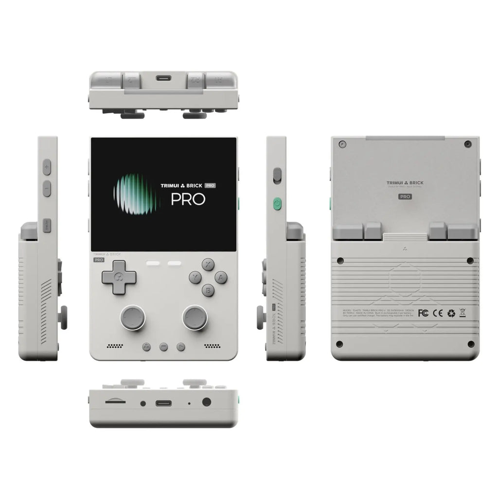 TRIMUI BRICK PRO Handheld Game Console 3.95'' IPS Screen RGB Top Light Dual Hall Joysticks A133P Linux 4.9 System 5000mAhGifts by Tech-Home Store
