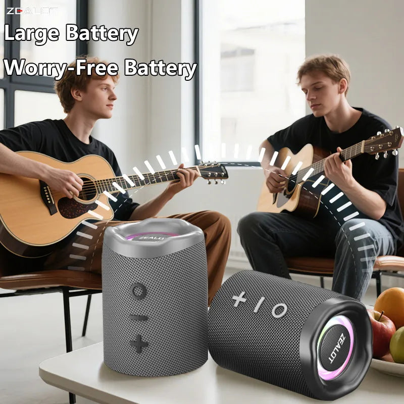 ZEALOT-M5 Magnetic Bluetooth Speaker, 2-in-1 Portable Mini Speaker with Power Bank, Macaron Colors, Dual Channel by Tech-Home Store
