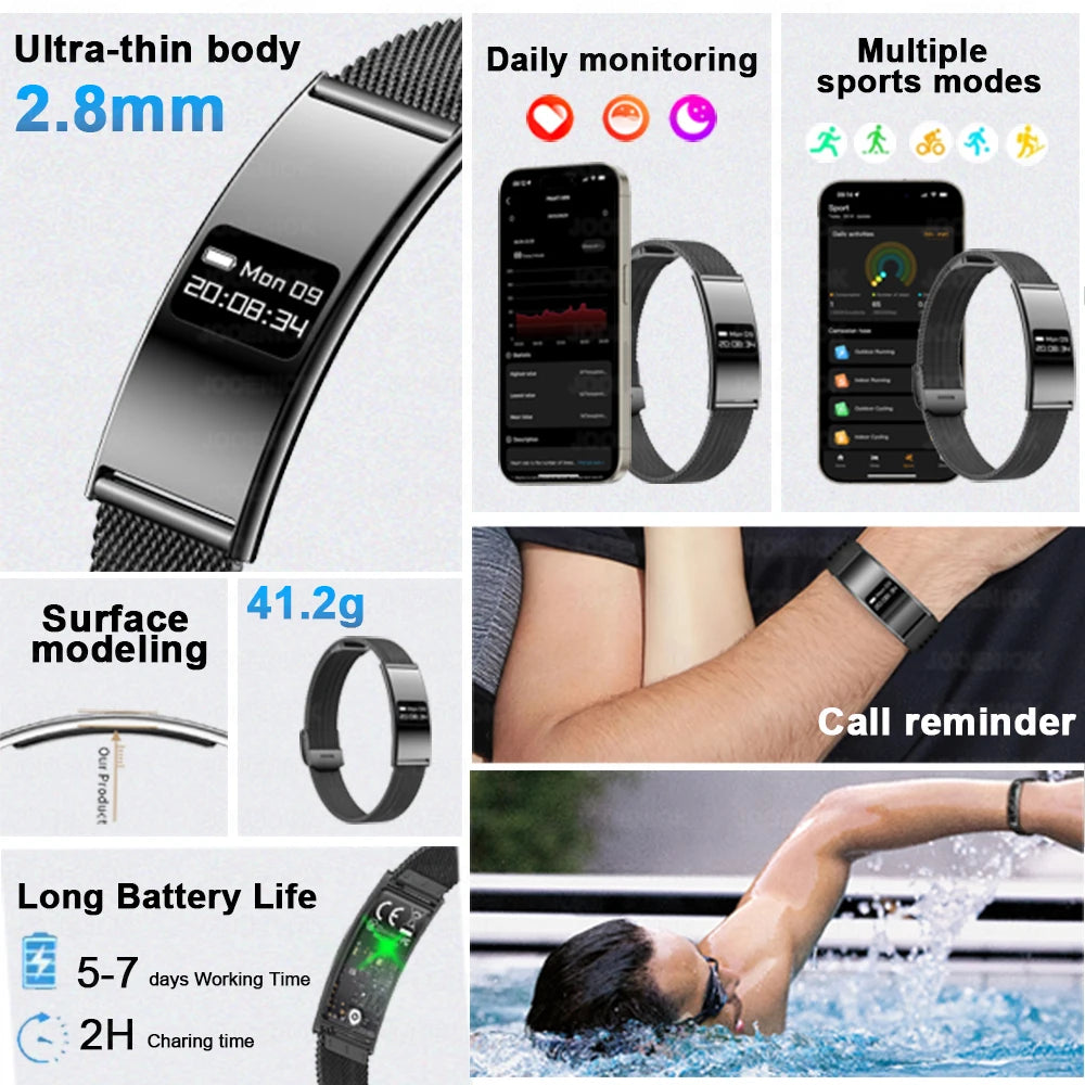 Men Women Smart Bracelet Heart Rate Sleep Monitor Health Smart Band Waterproof Sports Fitness Tracker Smartwatch For Android iOS by Tech-Home Store