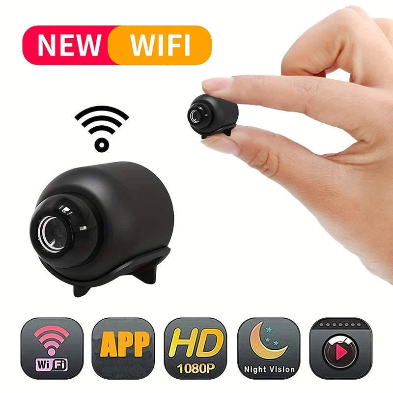 New X5 Mini Camera 1080P Clear Night Vision Lightweight Portable Premium Cams Motion Detection Wireless WiFi Surveillance Camera by Tech-Home Store