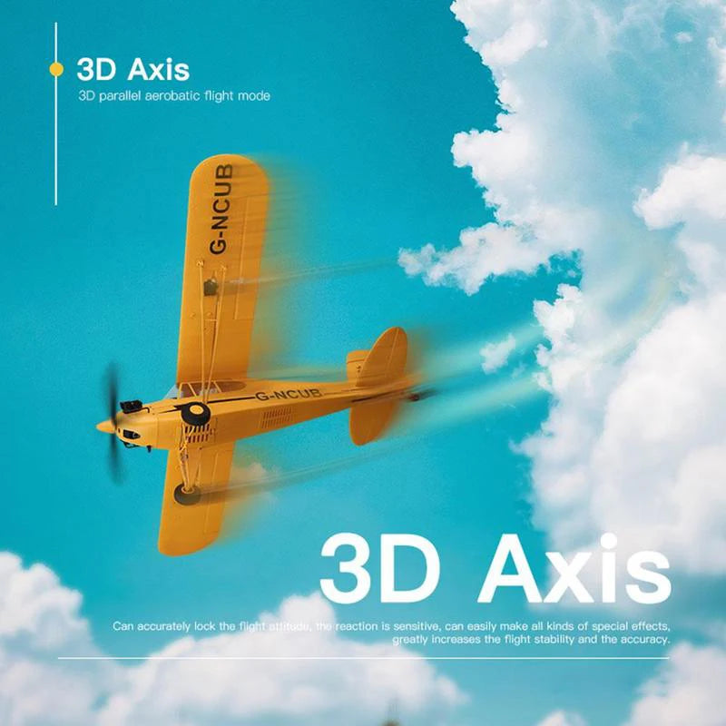 Hot Sale RC Plane RTF 2.4G Brushless Motor 3D/6G Remote Control Airplane Wltoys A160 Upgraded J3-CUB Ready To Fly by Tech-Home Store