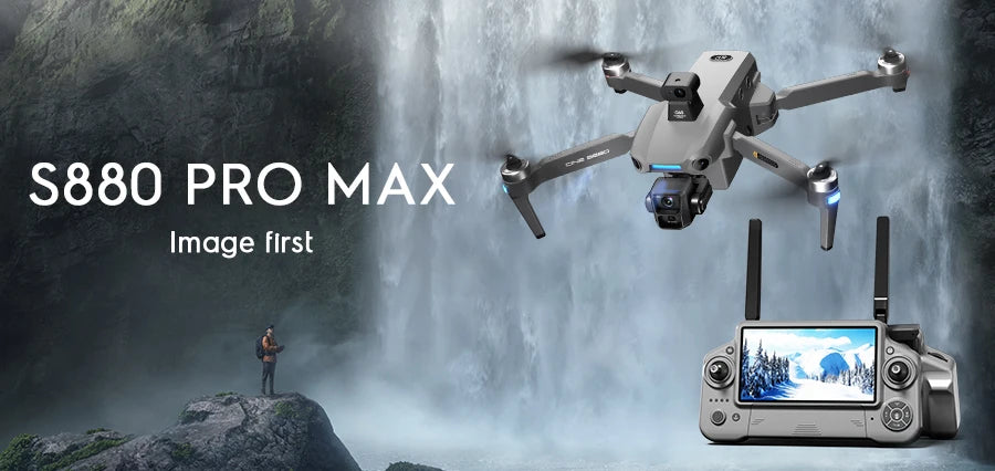 S880 Pro Max Professional GPS Drone - 8K Camera, 3 Axis Gimbal, 5G WiFi, Brushless by Tech-Home Store