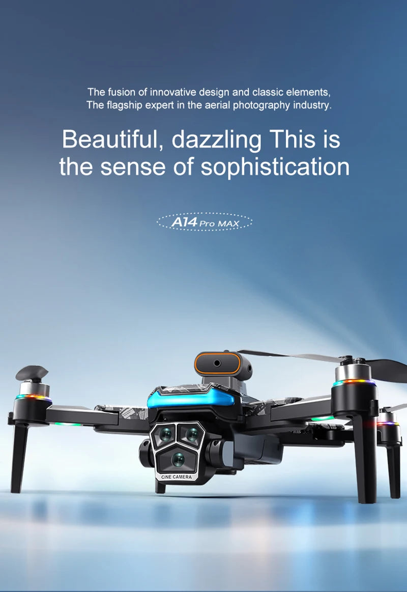 SkyTech A14 Pro Max Drone - Dual 8K HD Cameras With 5G WiFi GPS And Brushless Motors by Tech-Home Store