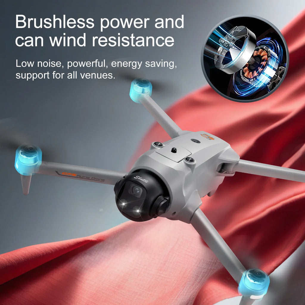 YLRC YL059 RC Drone Airdrop GPS WIFI FPV 180° ESC 4K Dual Camera Smart Follow Obstacle Avoidance Quadcopter 4.5" Screen by Tech-Home Store