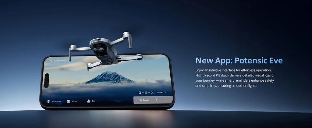 Potensic ATOM 2 Camera Drone, 4K HDR Video, 8K Photo, 3-Axis Gimbal,Under 249g, Vertical Shooting,10-KM, AI Night Shot, AI Track by Tech-Home Store