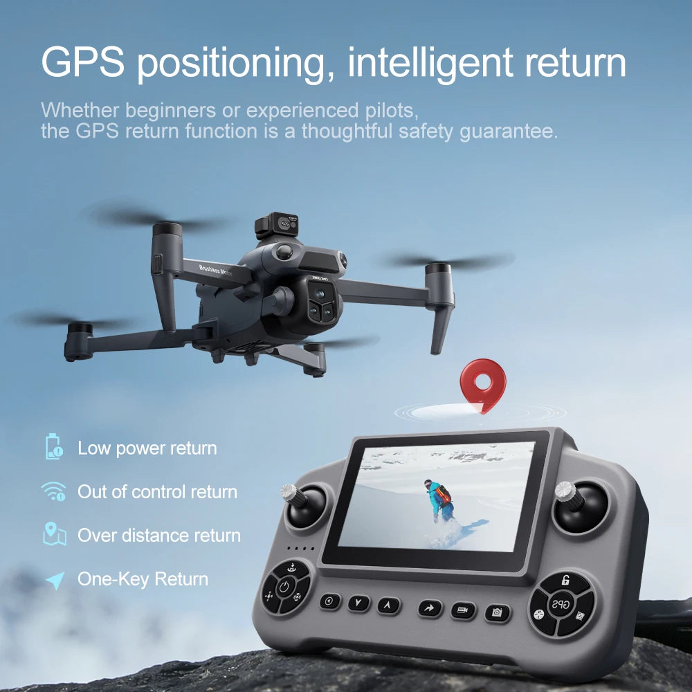 Lenovo GPS Drone V918 Max 4K Professional HD Camera Photography Brushless Foldable Quadcopter Laser Obstacle Avoidance Dron by Tech-Home Store