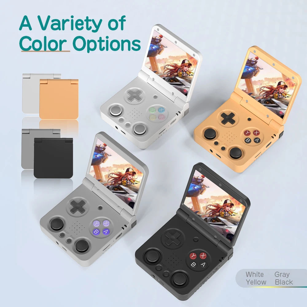 MIYOO Flip V2 Handheld Game Console - 3.5 Inch IPS Display With 5000 Classics Preloaded by Tech-Home Store