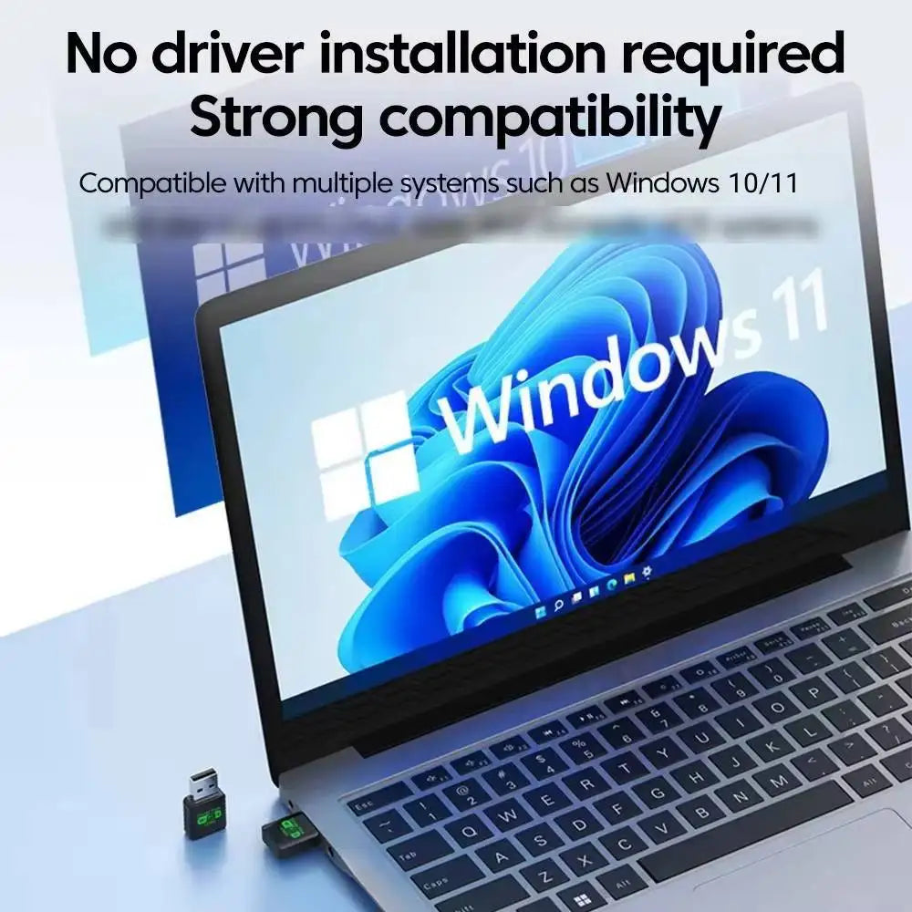 900Mbps USB WiFi Bluetooth 5.4 Adapter 2in1 Dongle Dual Band 2.4G 5GHz USB WiFi 6 Network Wireless Wlan Receiver DRIVER FREE by Tech-Home Store