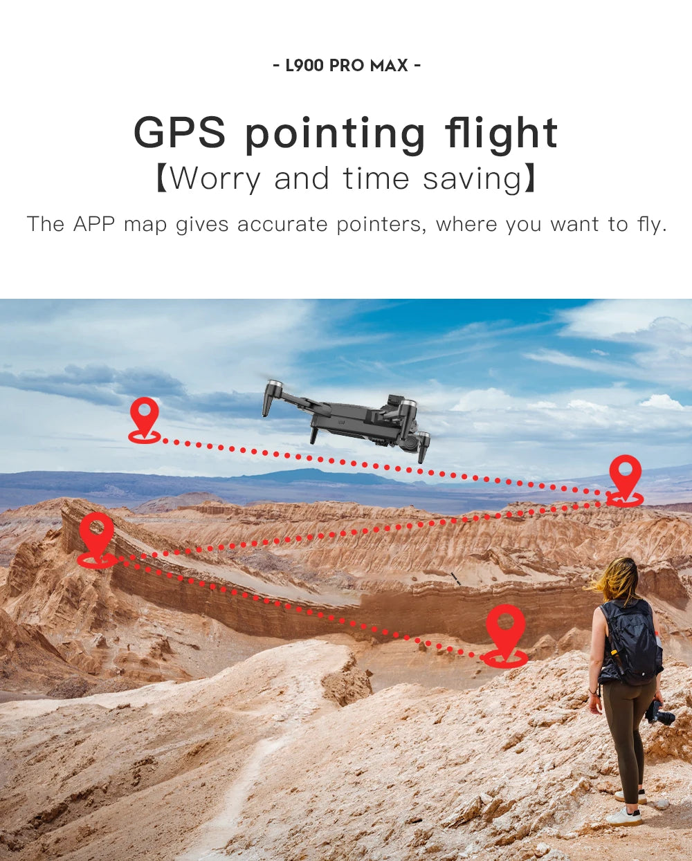 L900 PRO MAX 360 Degree Obstacle Avoidance GPS Drone - Dual 4K Cameras, 5G WiFi FPV, Foldable RC Quadcopter by Tech-Home Store