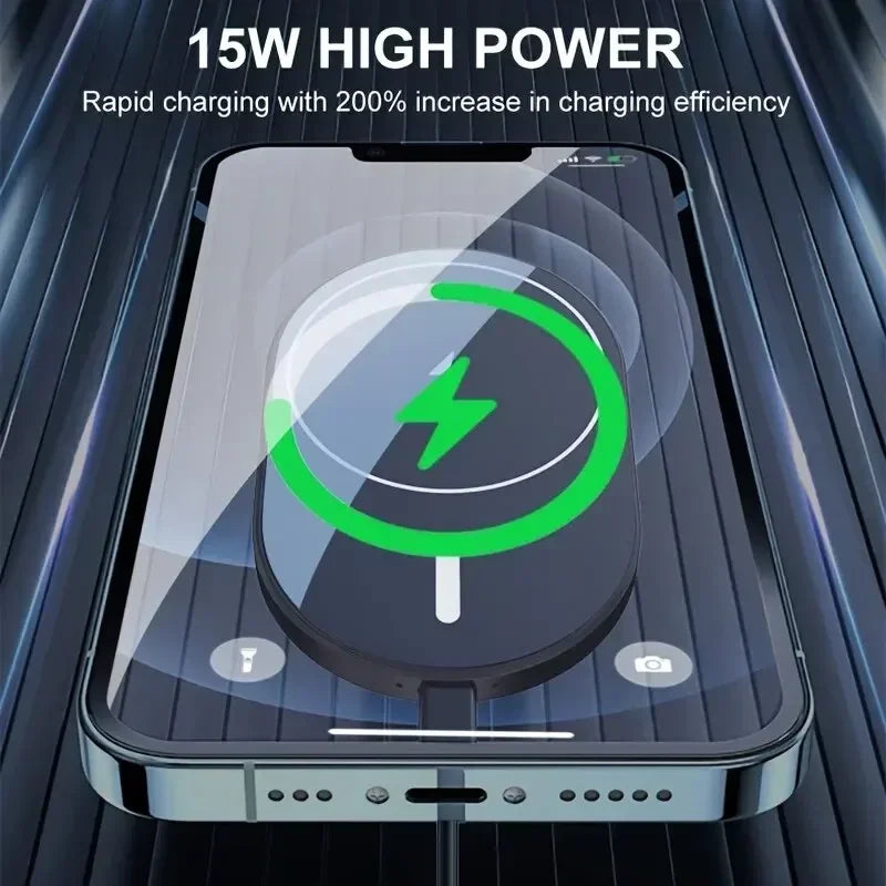 MagGrip Car Wireless Charger Holder For MagSafe iPhone 12 13 14 15 16 17 Pro Max On Air Vent - 15W Fast Charging by Tech-Home Store
