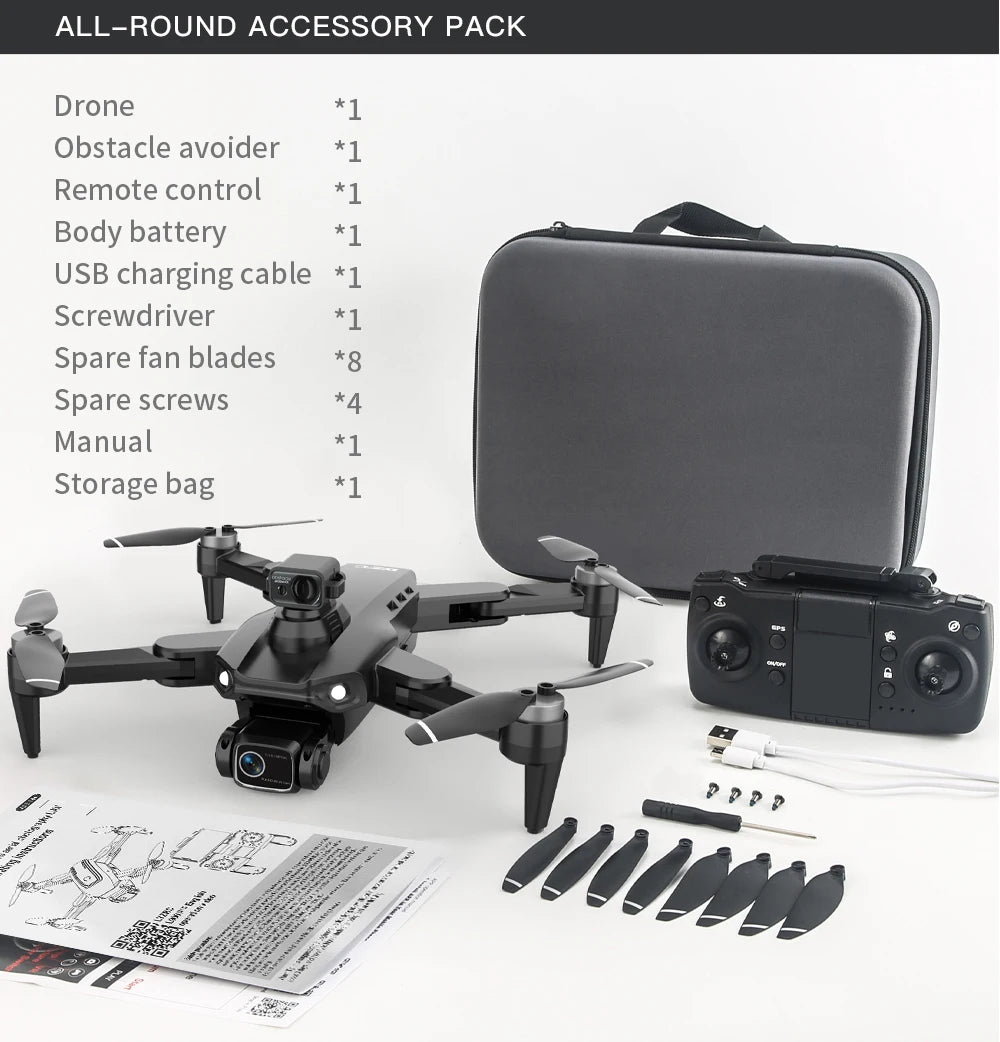 L900 PRO MAX 360 Degree Obstacle Avoidance GPS Drone - Dual 4K Cameras, 5G WiFi FPV, Foldable RC Quadcopter by Tech-Home Store