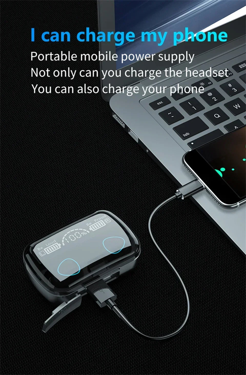 M10 TWS Wireless Bluetooth 5 3 Earbuds 3500mAh Charging Box 9D Stereo Sports Waterproof Earphones with Microphone Daily Use by Tech-Home Store
