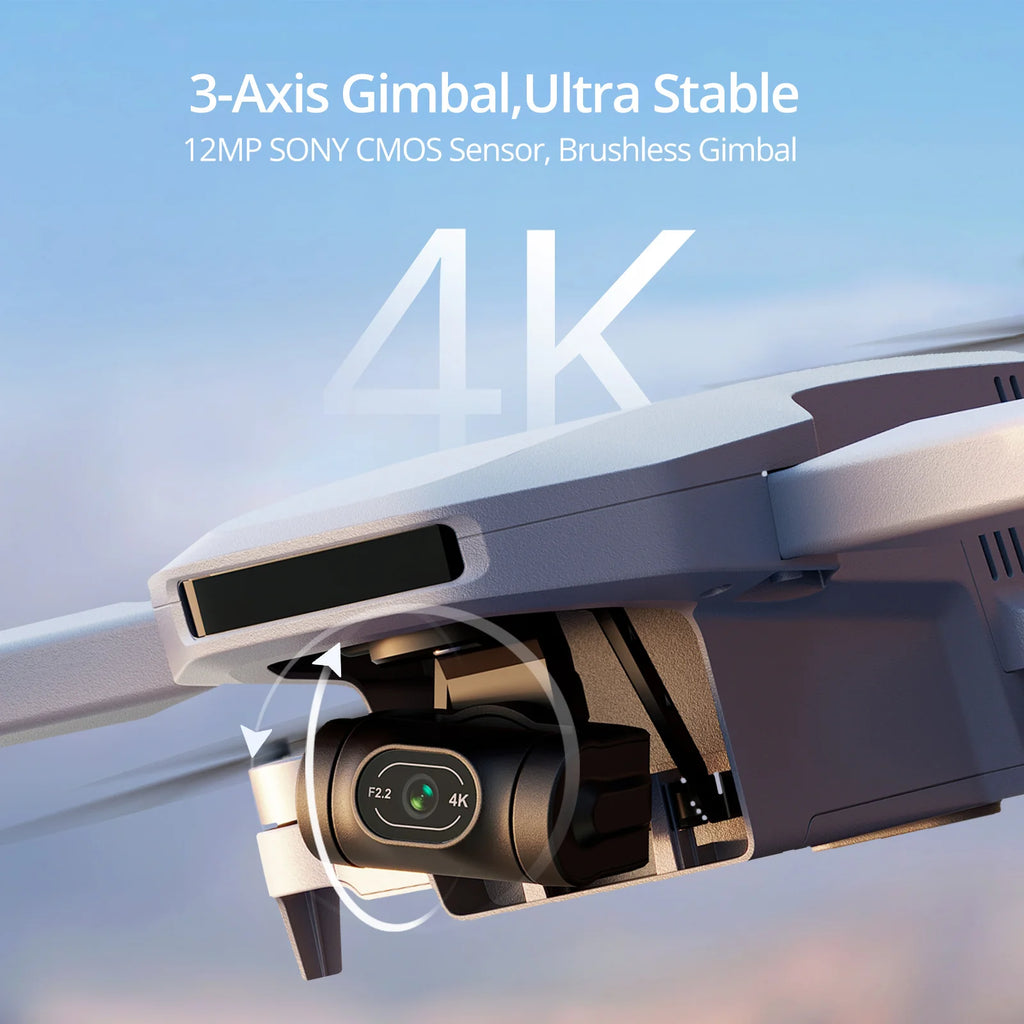 Potensic C0 Mini Drone 3 Axis Gimbal 6KM GPS 4K Professional Camera Drones Brushless RC Toy Quadcopter for Travel Gifts ATOM by Tech-Home Store