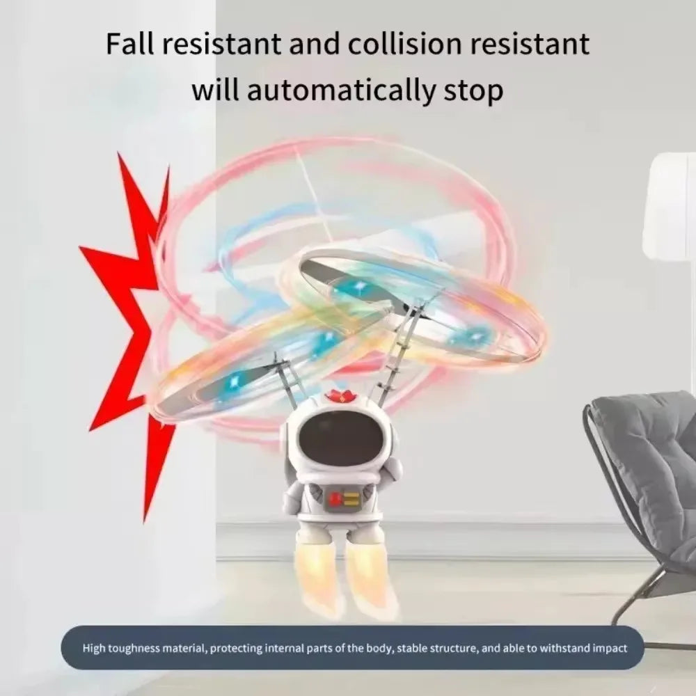 GlowHover Levitating Luminous Flying Robot Astronaut - Hand Controlled Glow Hovering Drone For Kids Ages Five And Up by Tech-Home Store
