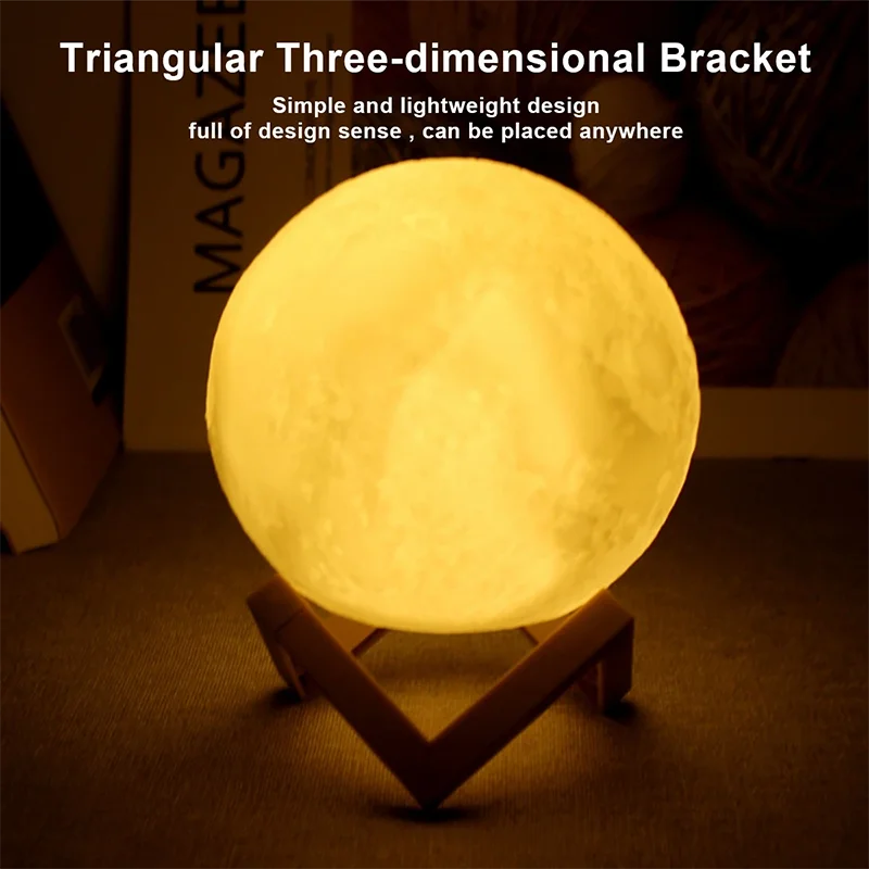 Book Light LED Moon Light Galaxy Light, Moon Night Light by Tech-Home Store
