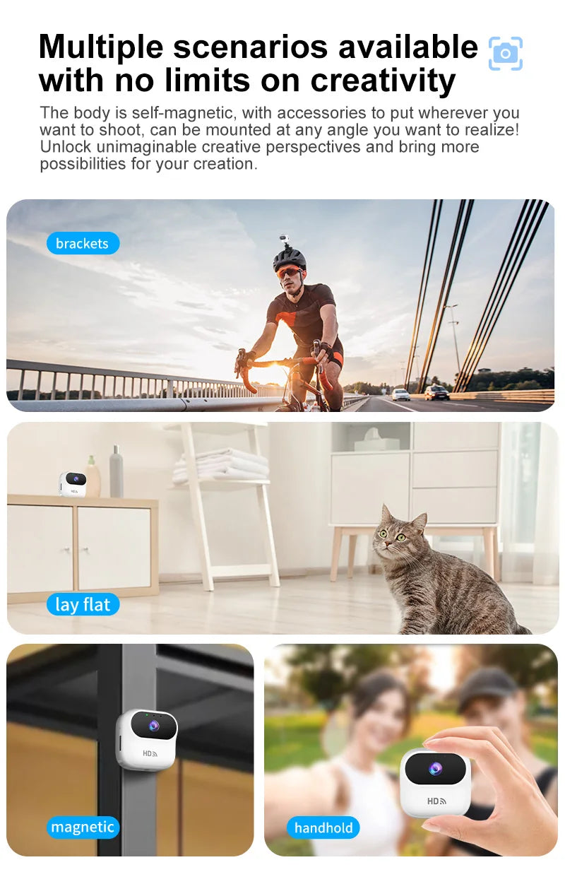 Ourlife A800 Mini Camera 1080P WiFi Smart Home Security Camera Monitor Camcorders Video Surveillance Camera With Motion Tracking by Tech-Home Store