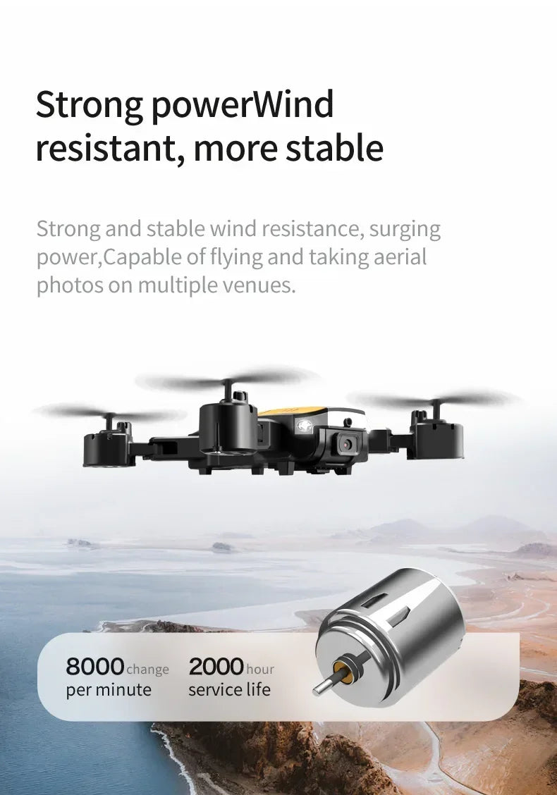 NovaTech G6 Drone - Dual Camera 5G Live Streaming Foldable GPS Quad With Obstacle Avoidance by Tech-Home Store