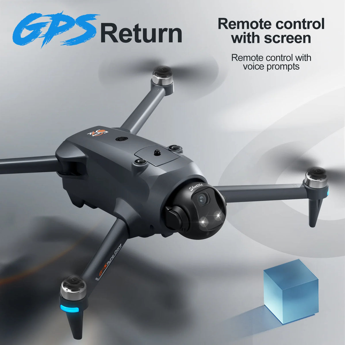 YLRC YL059 RC Drone Airdrop GPS WIFI FPV 180° ESC 4K Dual Camera Smart Follow Obstacle Avoidance Quadcopter 4.5" Screen by Tech-Home Store
