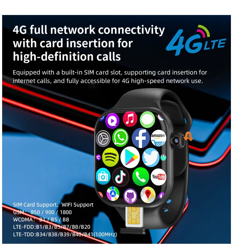 VP VP29 Smartwatch - 4G LTE Android With 2.29 Inch AMOLED Display And 8MP HD Camera by Tech-Home Store
