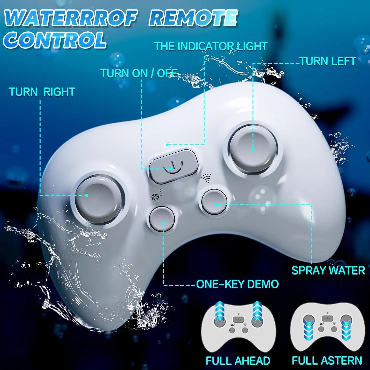 Smart Rc Shark whale Spray Water Toy Remote Controlled Boat ship Submarine Robots Fish Electric Toys for Kids Boys baby Children by Tech-Home Store
