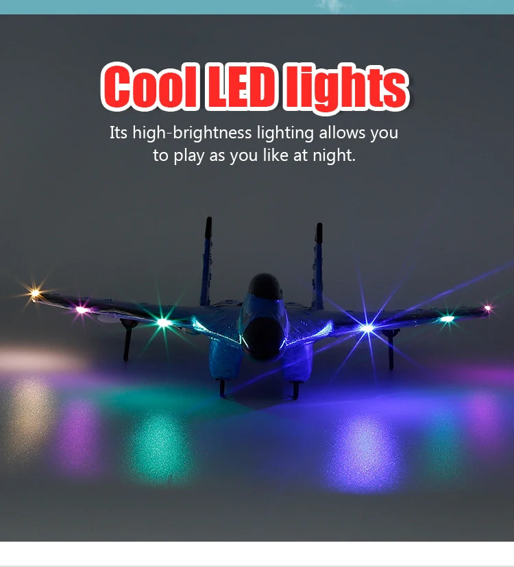 Parkten 2.4G 2CH Glider RC Ariplane P320 Fixed Wing Fighter Aircra Hand Throwing Foam Outdoor Toys For Boys Birthday Gift by Tech-Home Store