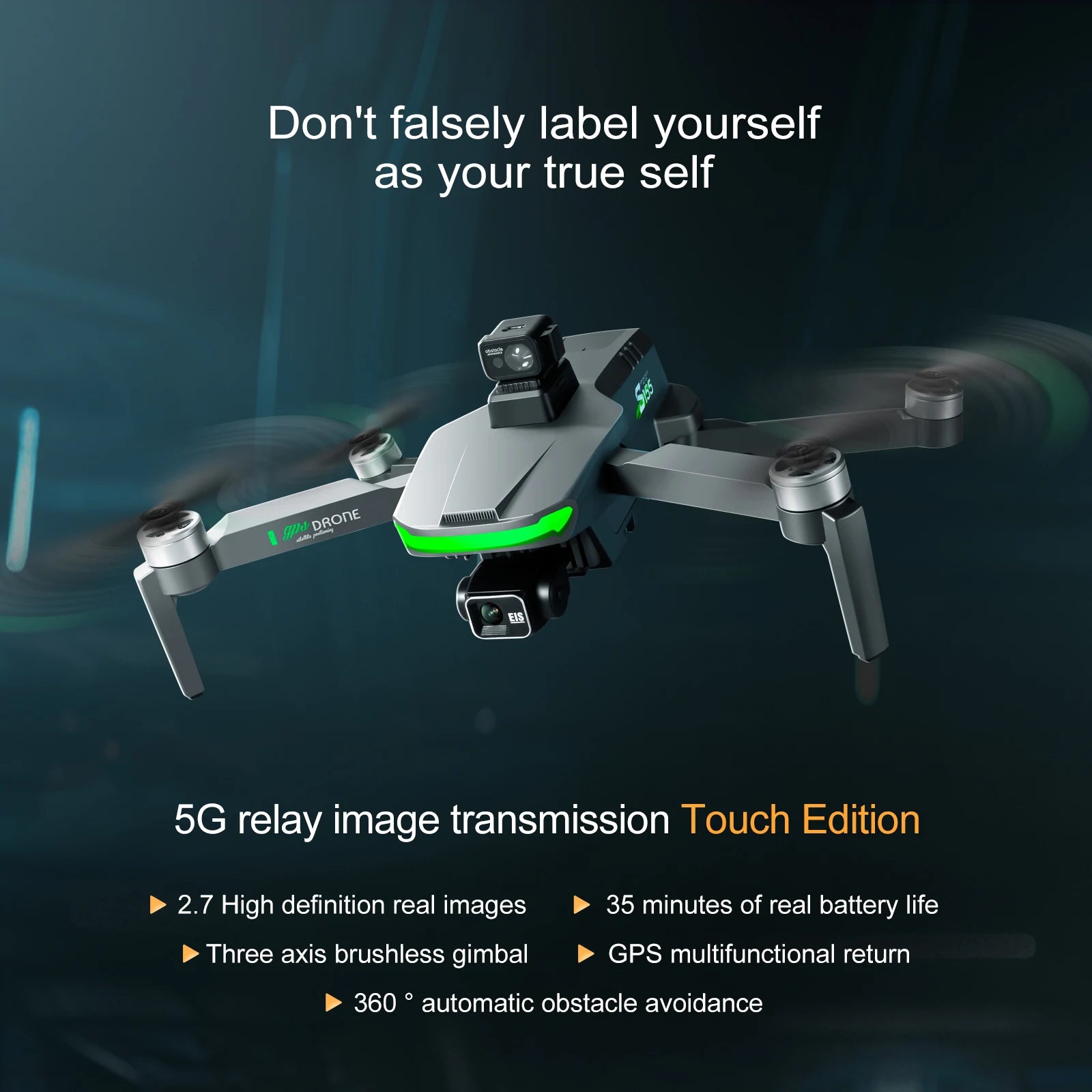 2025 NEW HOT S155 GPS Drone 8K Professional Dual HD Camera 5G FPV 360° Obstacle Avoidance Brushless Motor