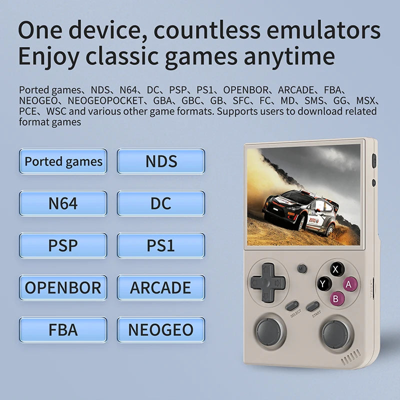 G350 Handheld Game Console 3.5'' IPS Screen Linux System Dual Joystick Vibration Motor Retro Portable Video Console Gift by Tech-Home Store