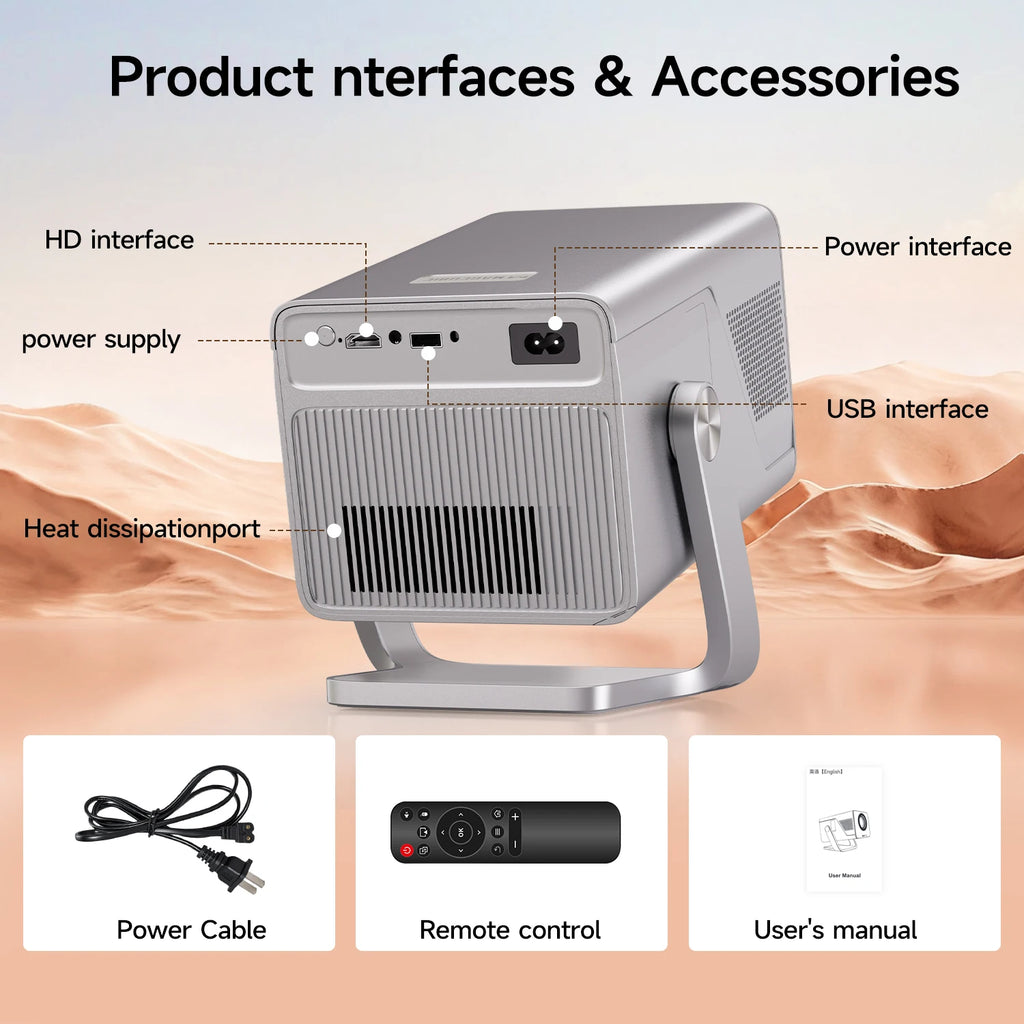 Magcubic X7 Projector - 1000 ANSI Brightness Native 1080p With 8K Support And Android 14 by Tech-Home Store