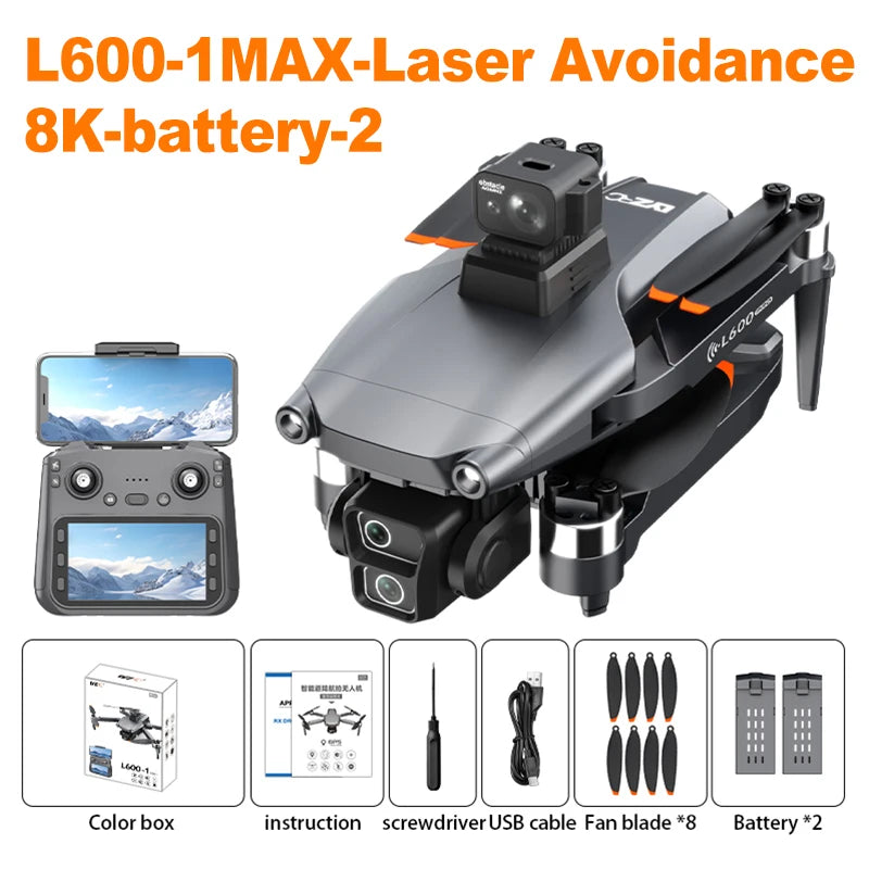 L600-1 MAX GPS Drone - Cinema-Grade 8K Recording With 360-Degree Laser Obstacle Avoidance And Long-Range Control by Tech-Home Store