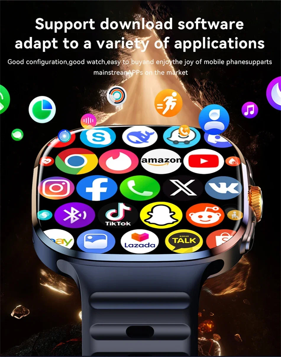 5G/4G Full Network Smart Watch 720*720 AMOLED Screen Video Call 16GB+256GB RAM 2100 MAH Battery Google Play WIFI GPS Smartwatch by Tech-Home Store