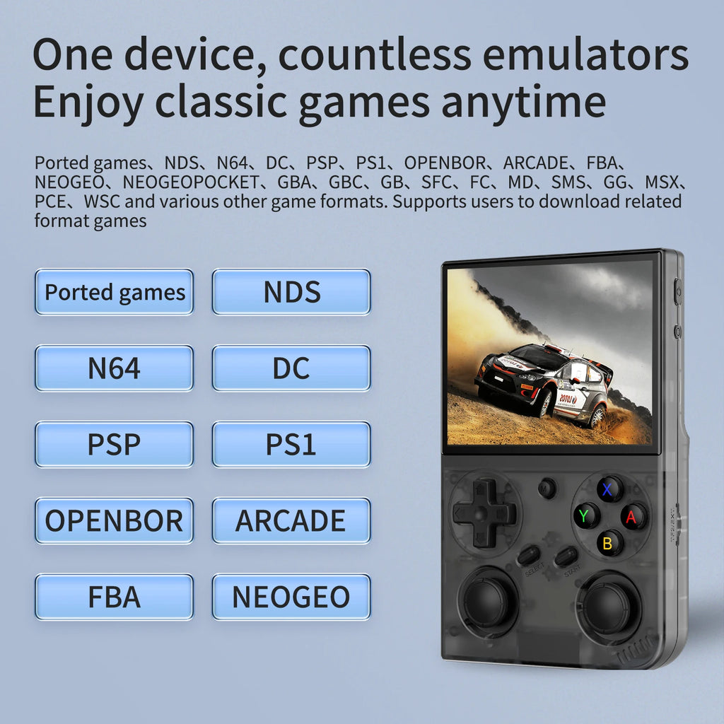 G350 Handheld Game Console 3.5'' IPS Screen Linux System Dual Joystick Vibration Motor Retro Portable Video Console Gift by Tech-Home Store