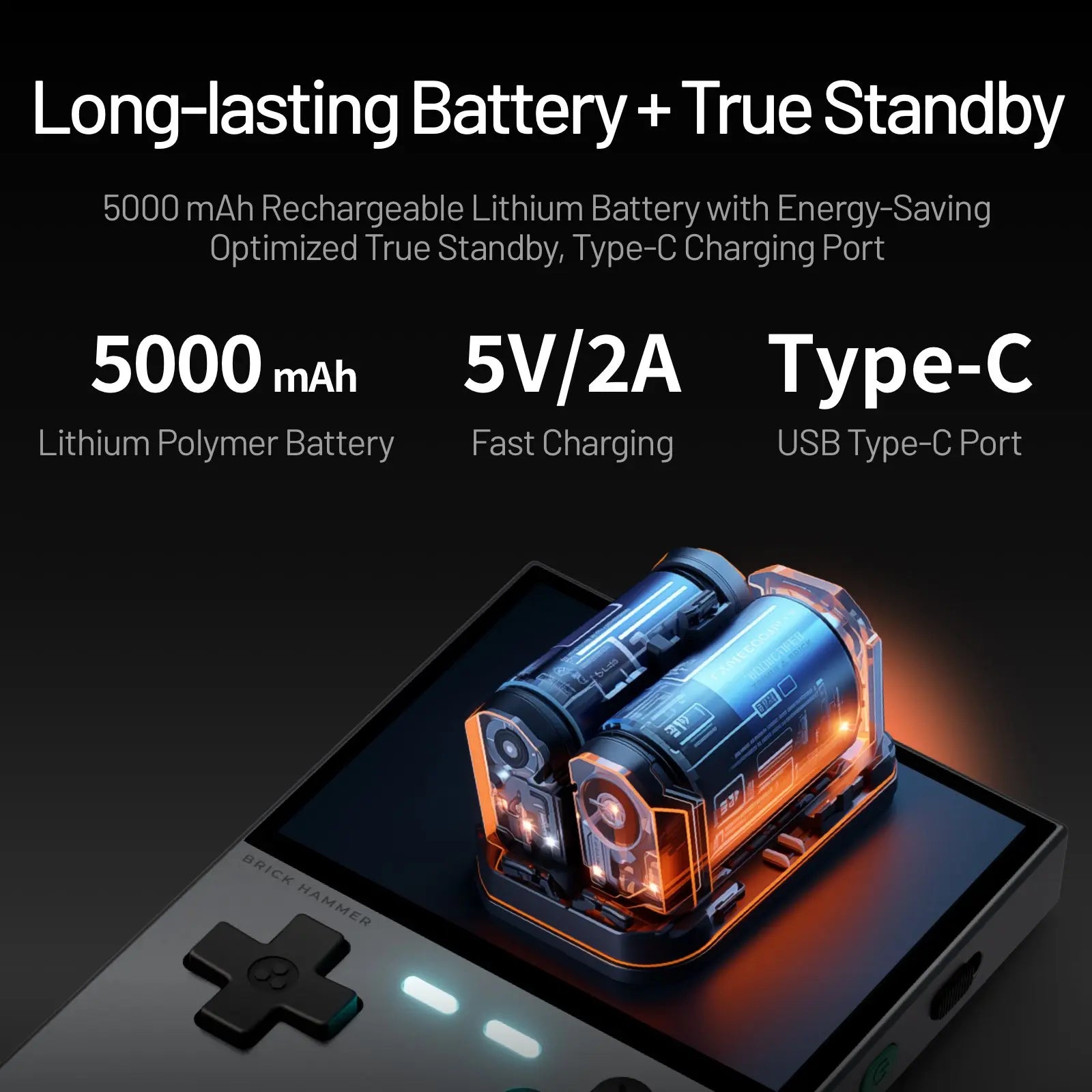TRIMUI BRICK PRO Handheld Game Console 3.95'' IPS Screen RGB Top Light Dual Hall Joysticks A133P Linux 4.9 System 5000mAhGifts by Tech-Home Store
