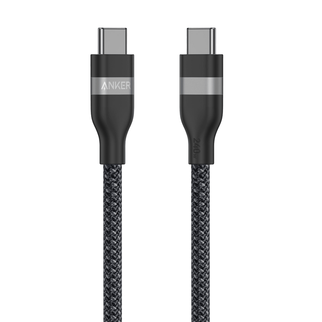 Anker USB-C to USB-C Cable 3 Ft and 6 Ft 240W Upcycled Braided - High Power USB-C Cable for Fast Charging by Anker