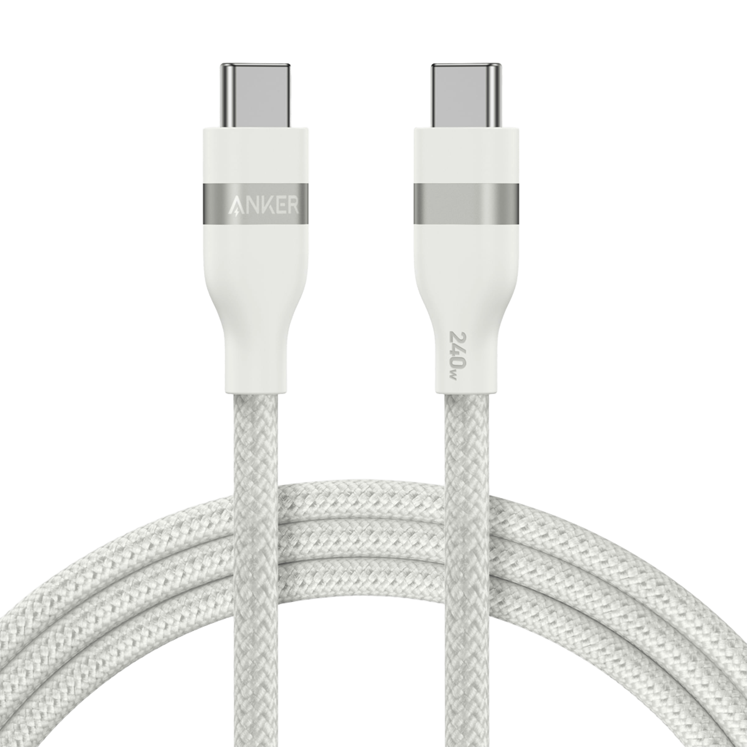 Anker USB-C to USB-C Cable 3 Ft and 6 Ft 240W Upcycled Braided - High Power USB-C Cable for Fast Charging by Anker