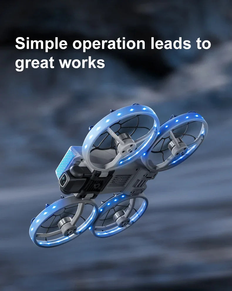 Mini 4 Pro Drone - Foldable Brushless Servo Gimbal Dual Camera For Stable 4K Aerial Photography by Tech-Home Store