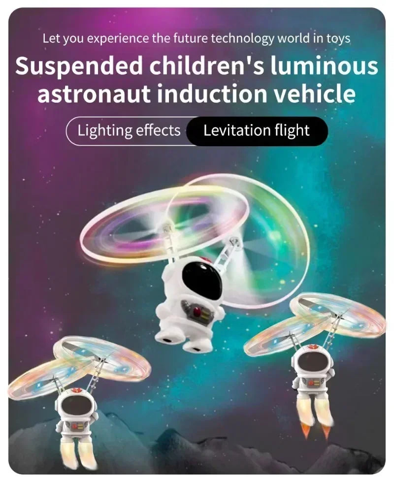 GlowHover Levitating Luminous Flying Robot Astronaut - Hand Controlled Glow Hovering Drone For Kids Ages Five And Up by Tech-Home Store