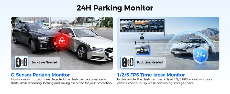 E-ACE 4K Dashcam 9.66'' Mirror Dash Car Camera 2.5K Rear Camera Support WIFI GPS ADAS Touch Screen Video Recorder Black Box by Tech-Home Store