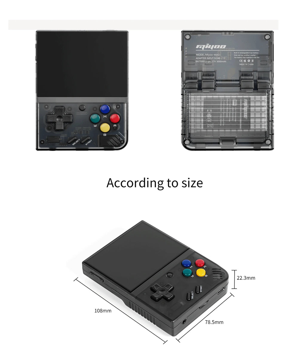 Miyoo Mini Plus Retro Handheld Game Console Classic Players Emulator IPS Screen with WiFi & RTC Portable Case Mini+ Video Games Consoles Simulator Pocket Gift For Leisure Time by Tech-Home Store