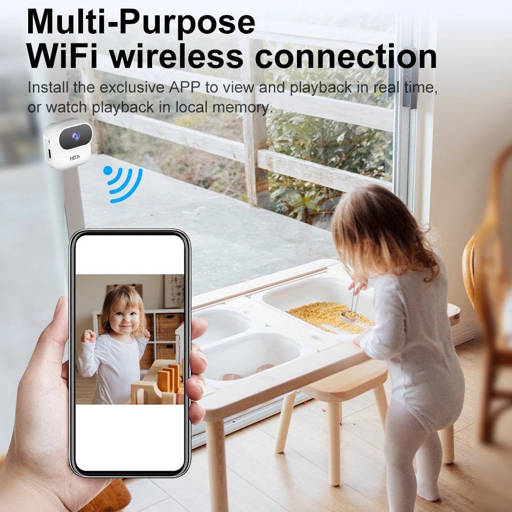 Ourlife A800 Mini Camera 1080P WiFi Smart Home Security Camera Monitor Camcorders Video Surveillance Camera With Motion Tracking by Tech-Home Store