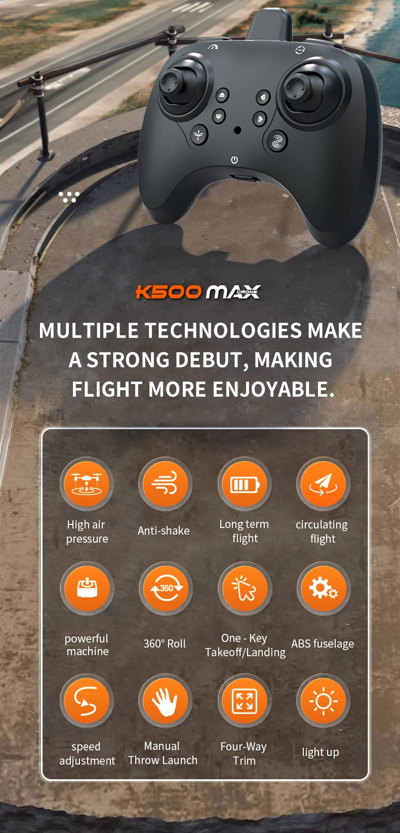 JCMO K500MAX Glider Flying Helicopter RC Hobby Jet Plane - 2.4GHz Stunt Ready With Easy Indoor Outdoor Setup by Tech-Home Store
